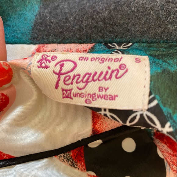 Vintage Penguin Wool Trench, Green/Black Buffalo Plaid, Fully Lined! Womens SM🔥 - Picture 11 of 14